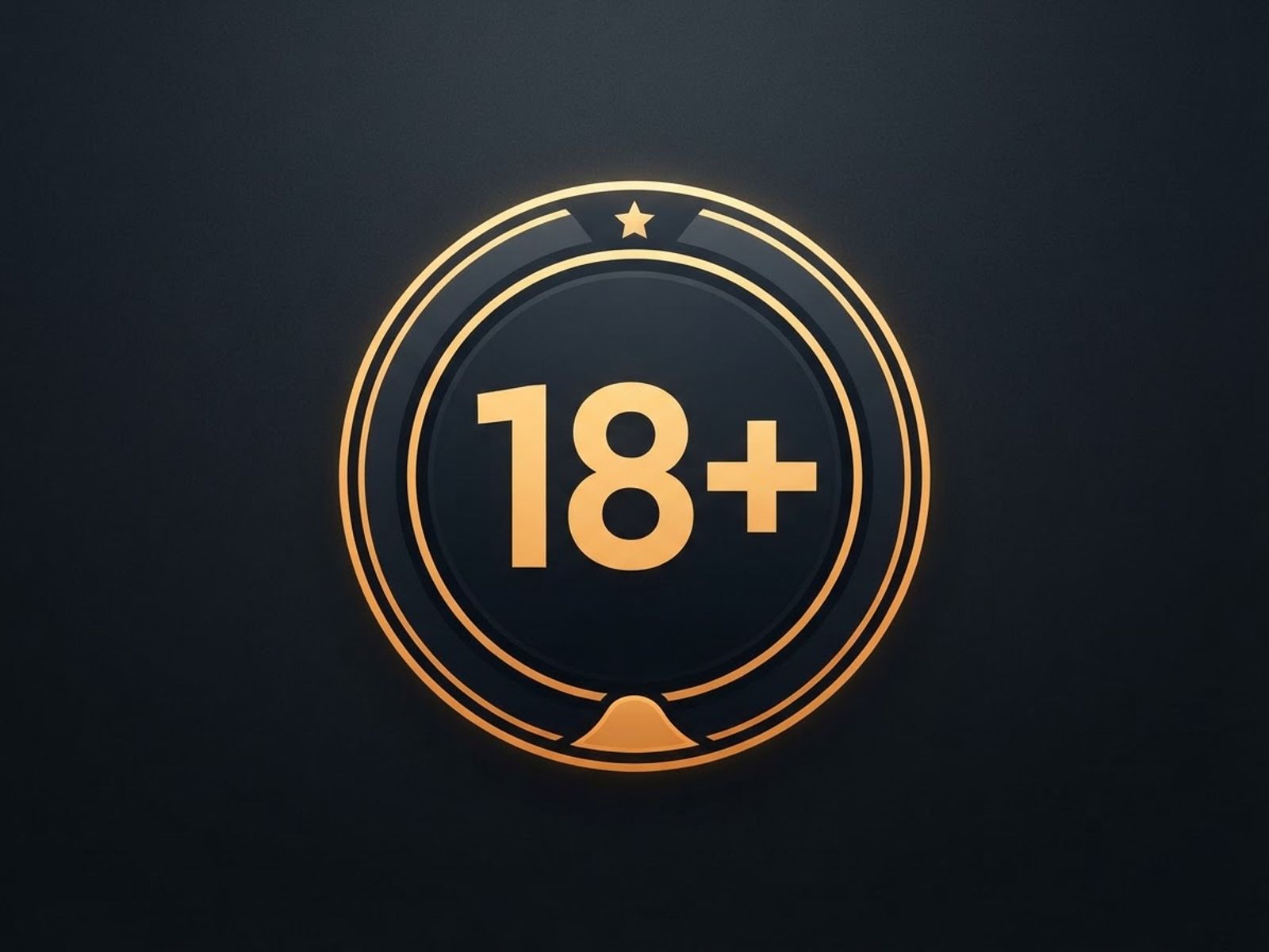 Badge de limite d'âge 18 plus